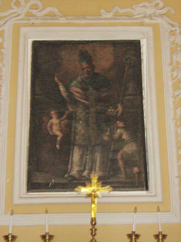 Foto nr. 40 -  Faggiano, Chiesa del Carmine, particolare del dipinto d'altare